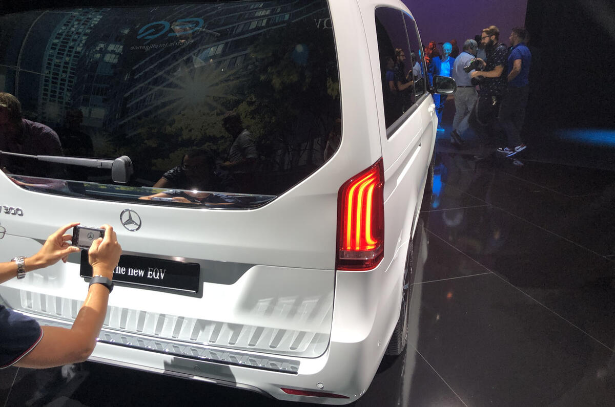 Mercedes-Benz EQV official reveal - rear