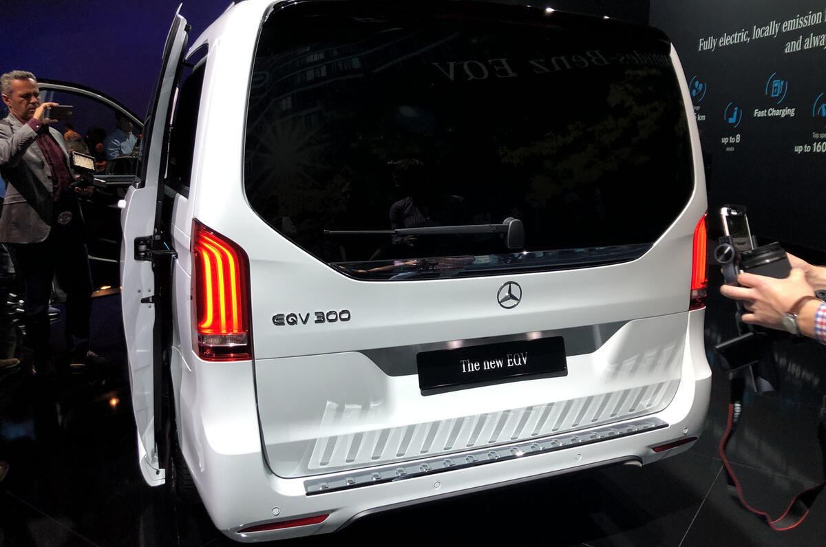 Mercedes-Benz EQV official reveal - rear