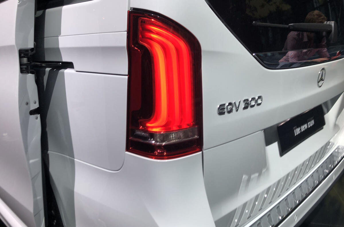 Mercedes-Benz EQV official reveal - rear light