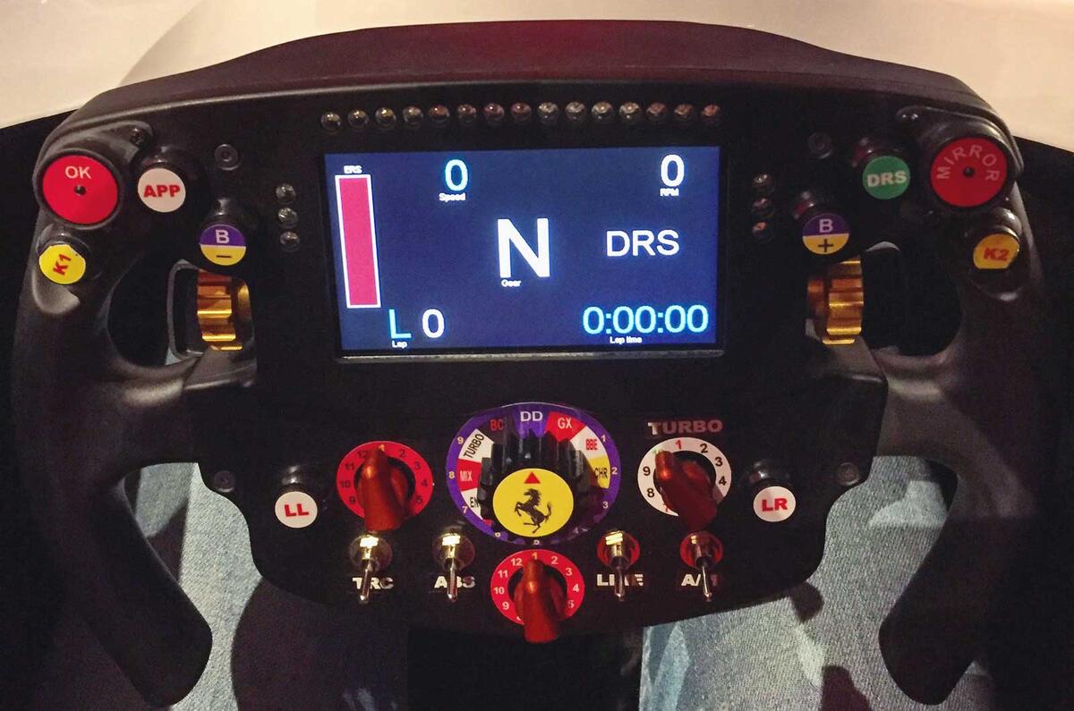 F1 simulator at Ferrari World is surprisingly realistic