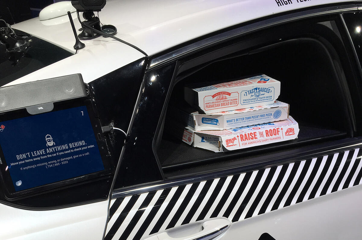 Ford pizza autonomous car