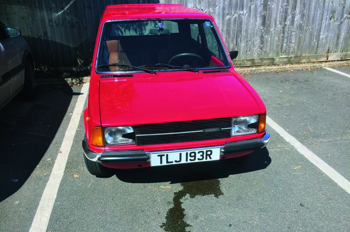 Innocenti Mini leaking - front