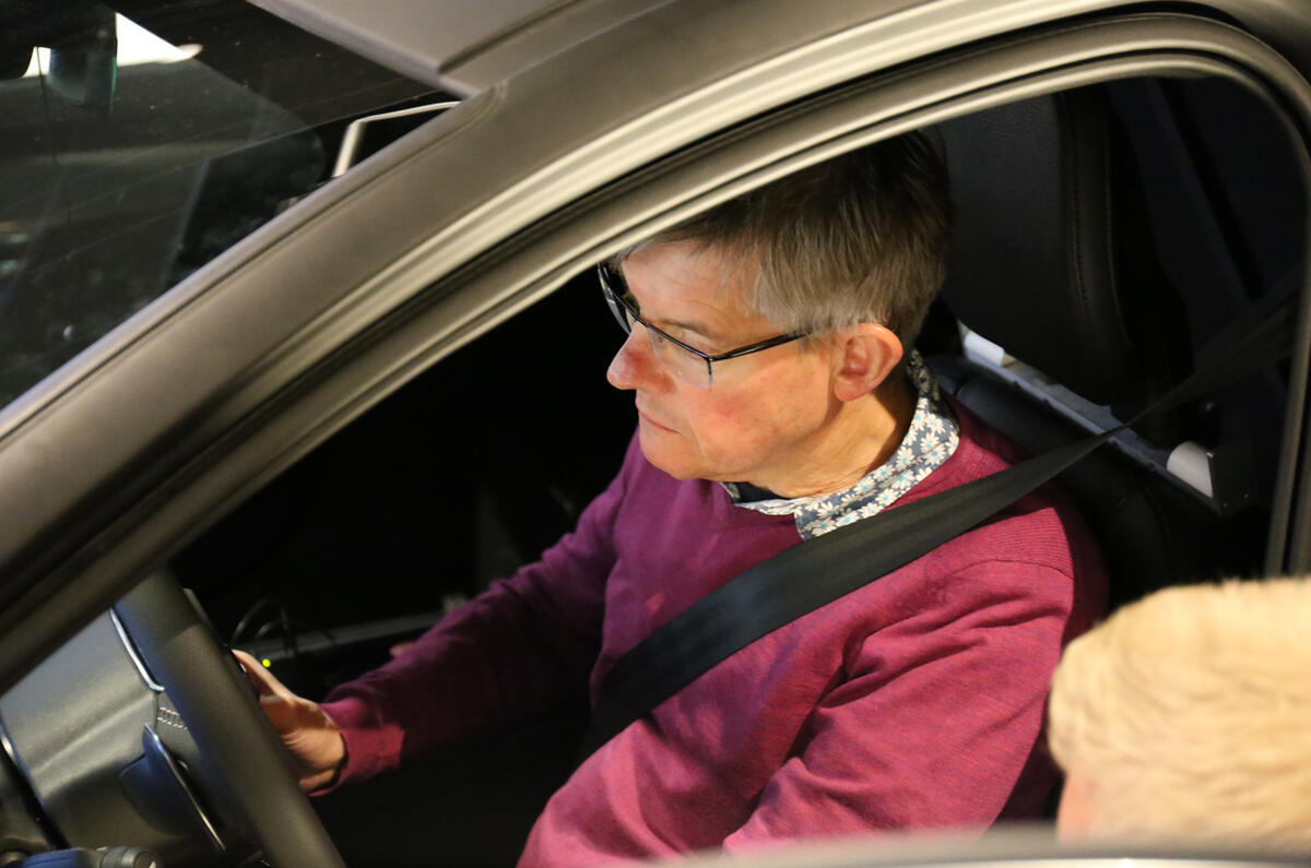 Trying out Volvo's XC60 chassis simulator