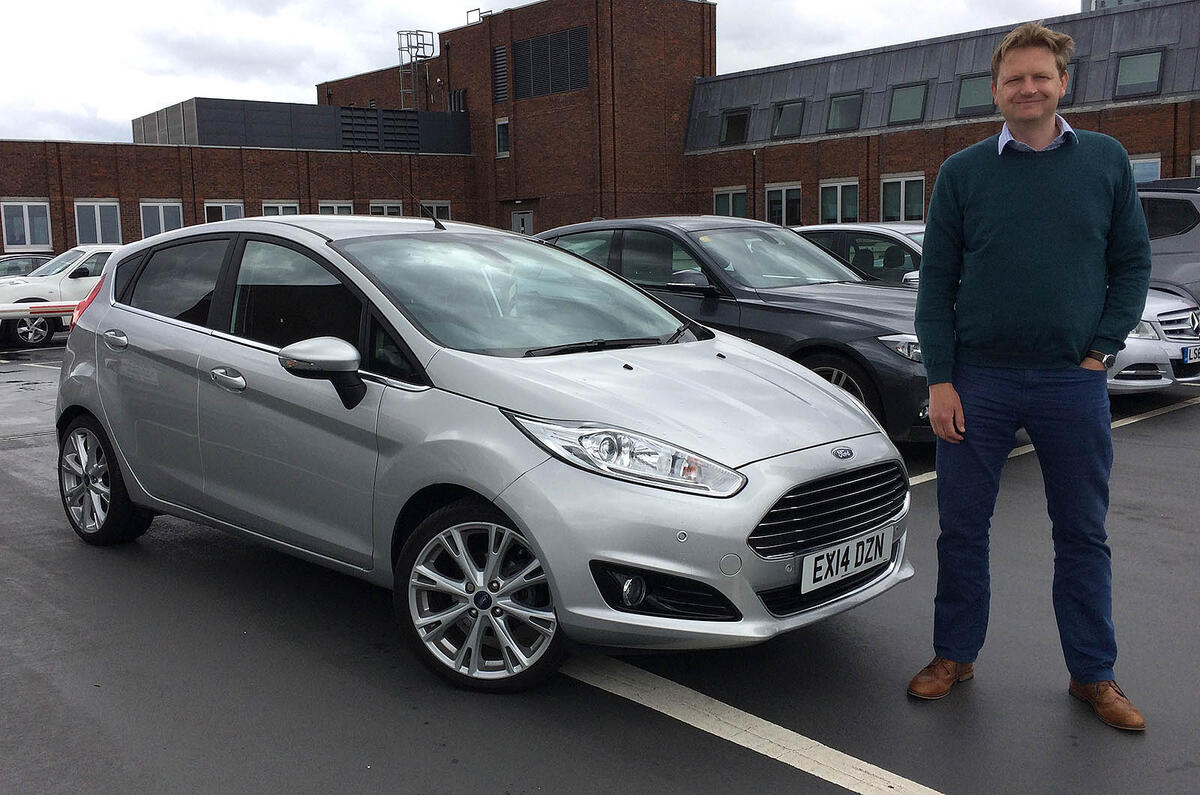 Tom with his new Ford Fiesta