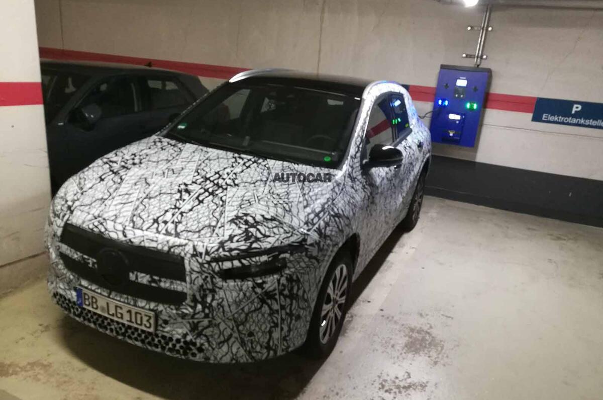Mercedes EQA prototype shot front high