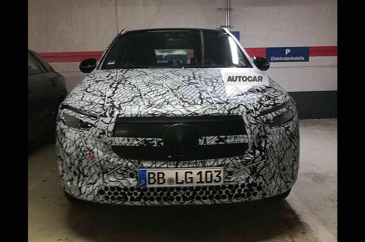 Mercedes EQA prototype shot front
