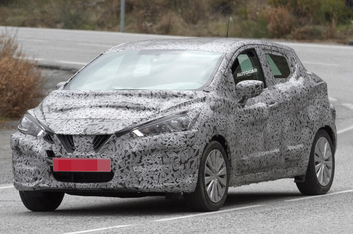 Nissan Micra spy shots