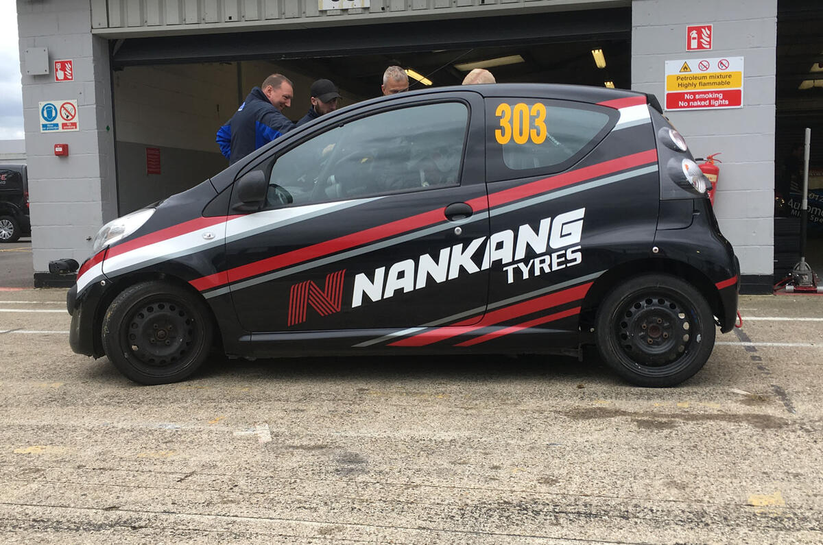 Citroen C1 racing at Silverstone