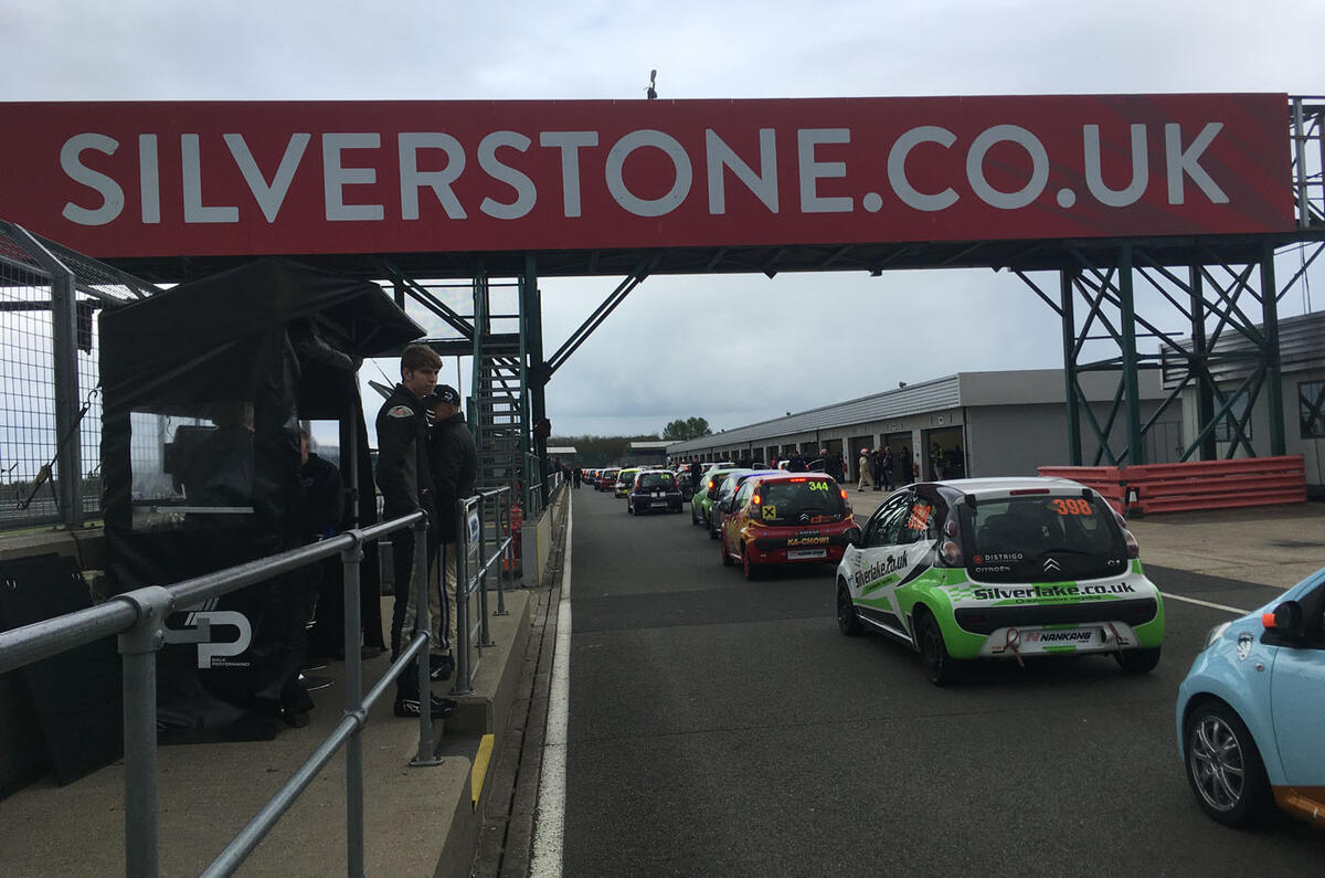 Citroen C1 racing at Silverstone