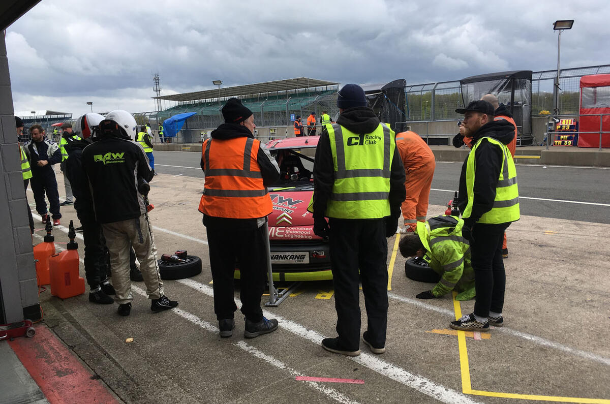 Citroen C1 racing at Silverstone