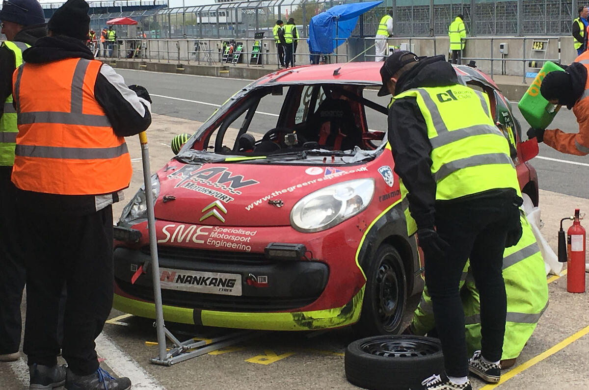 Citroen C1 racing at Silverstone
