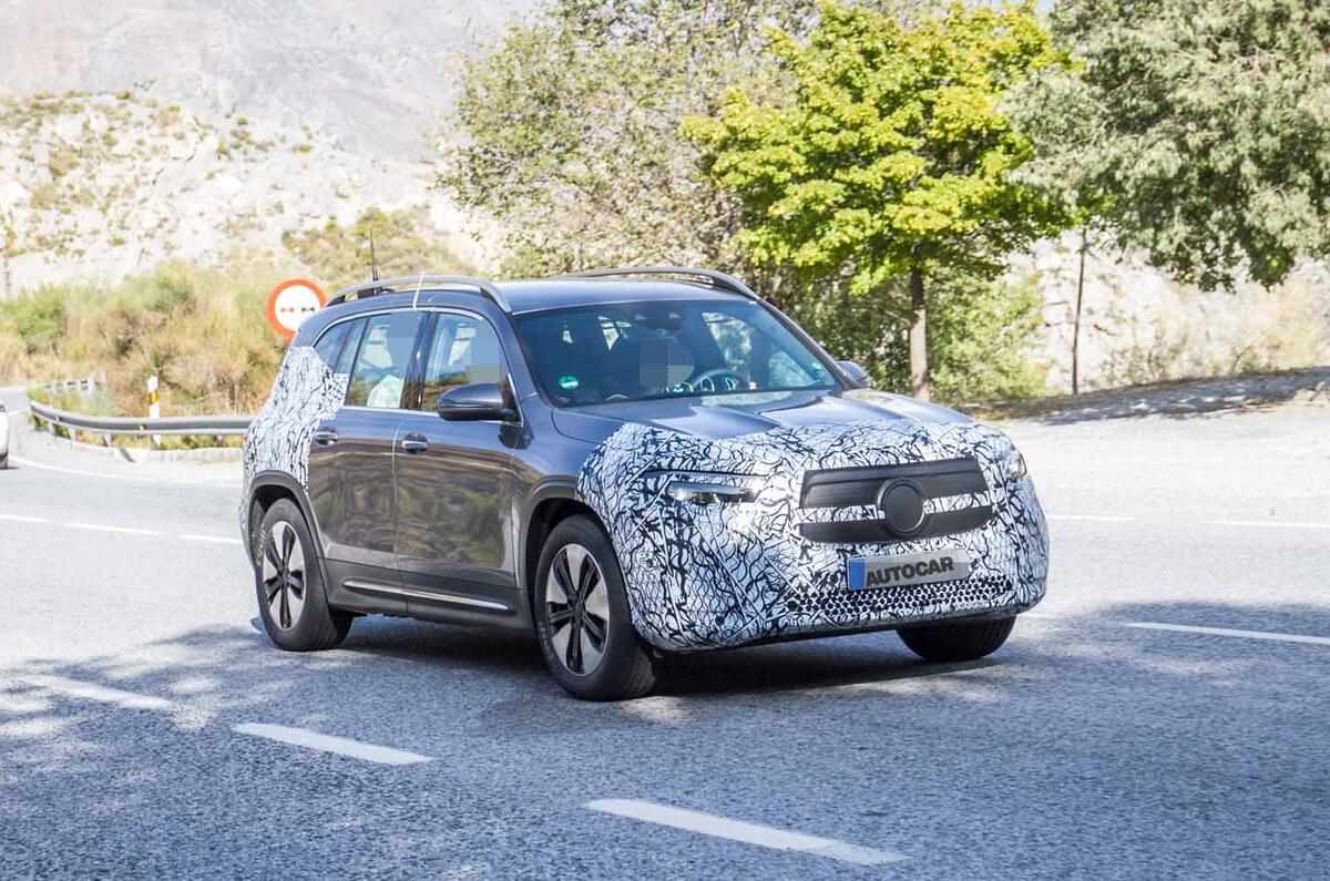 New Mercedes EQB spyshots