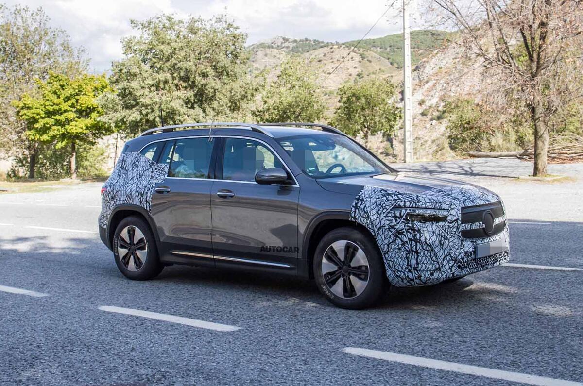 New Mercedes EQB spyshots