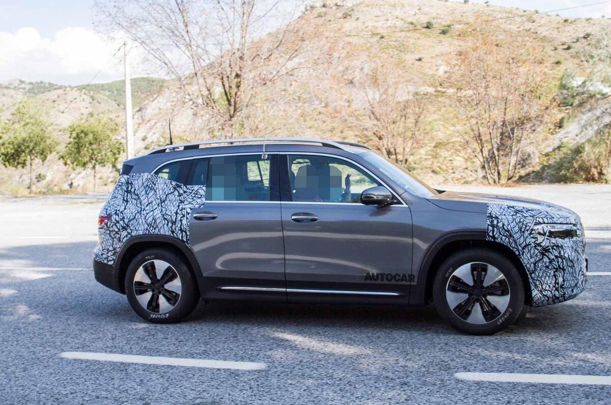 New Mercedes EQB spyshots