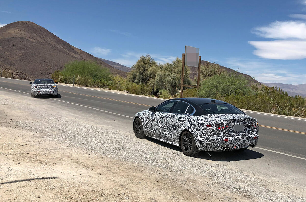 Jaguar XE 2019 spies rear double