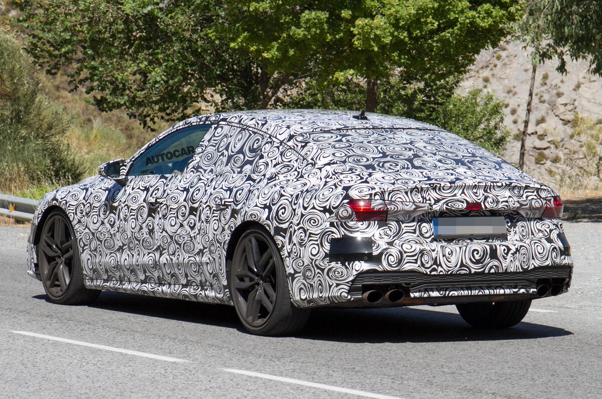 2017 Audi A7 Sportback – 450bhp S7 variant spotted testing