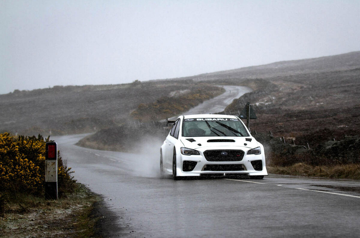 Subaru WRX STI Prodrive Isle of Man TT car