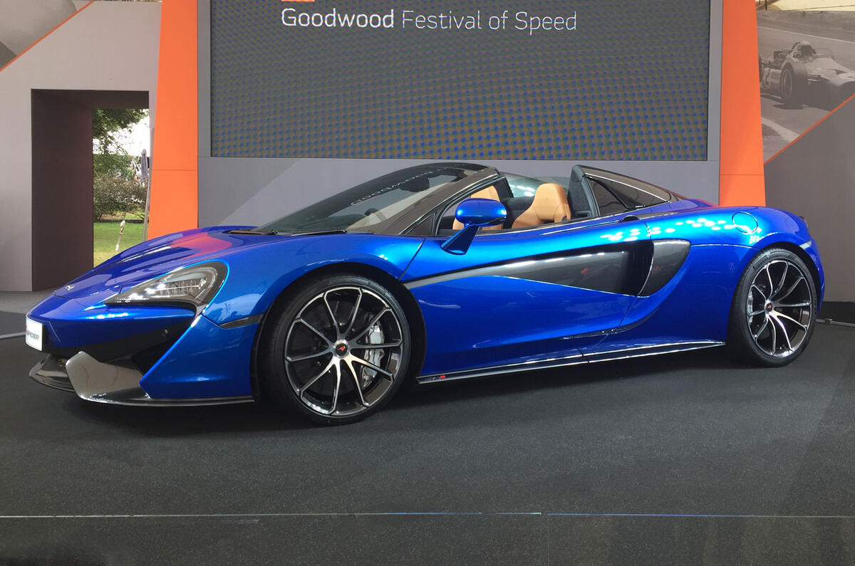 McLaren 570S Spider officially revealed ahead of Goodwood debut