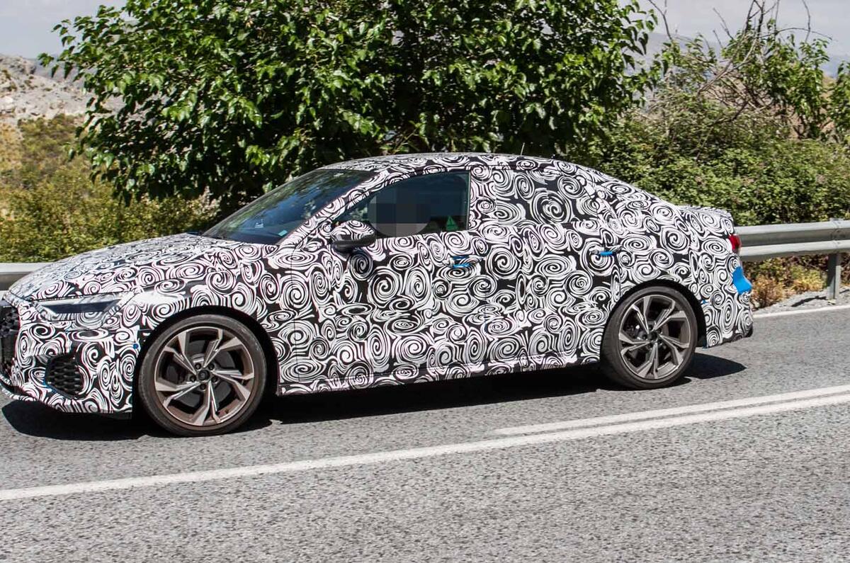 Audi S3 saloon side close