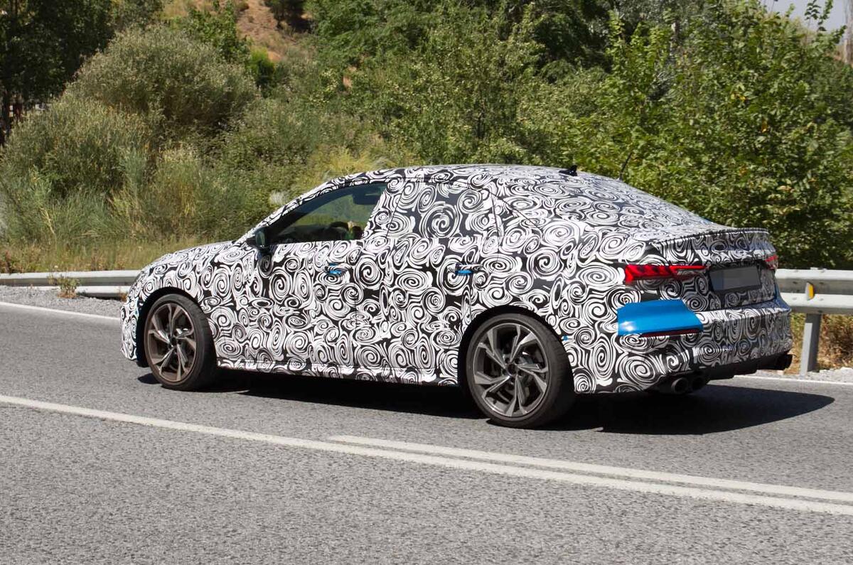 Audi S3 saloon rear side