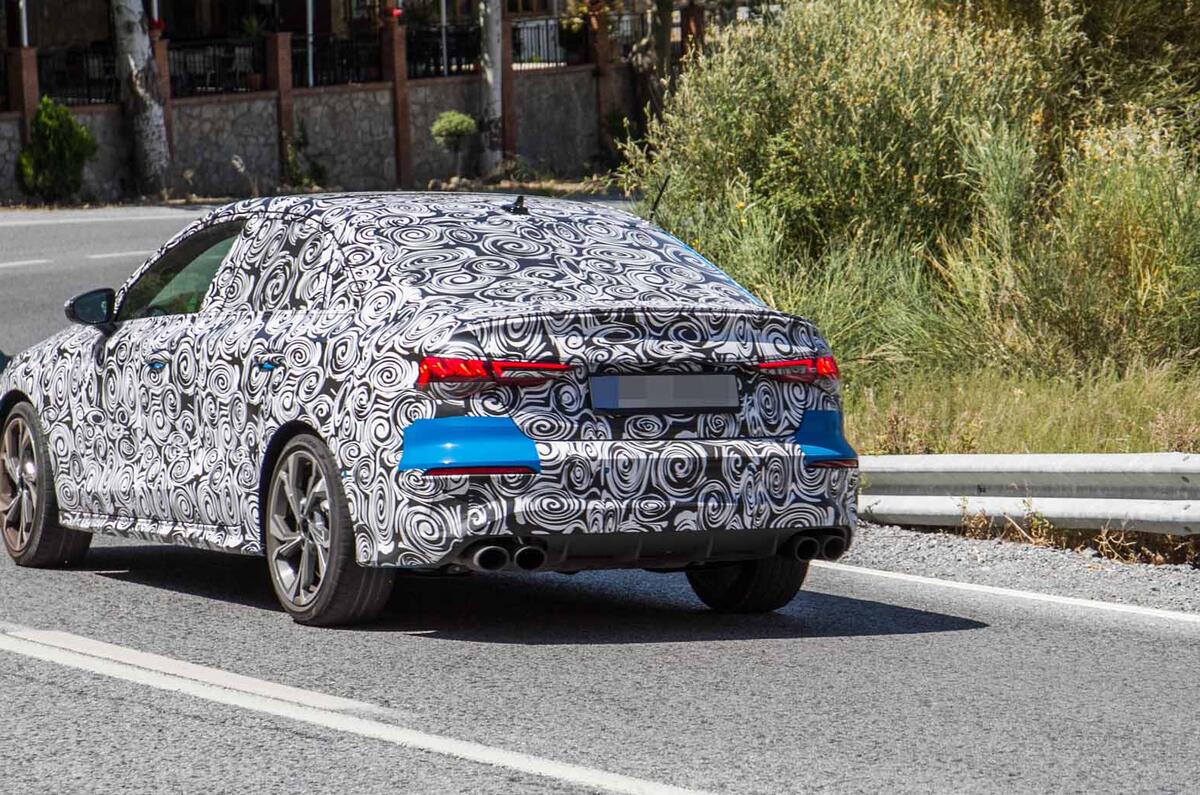 Audi S3 saloon rear shot