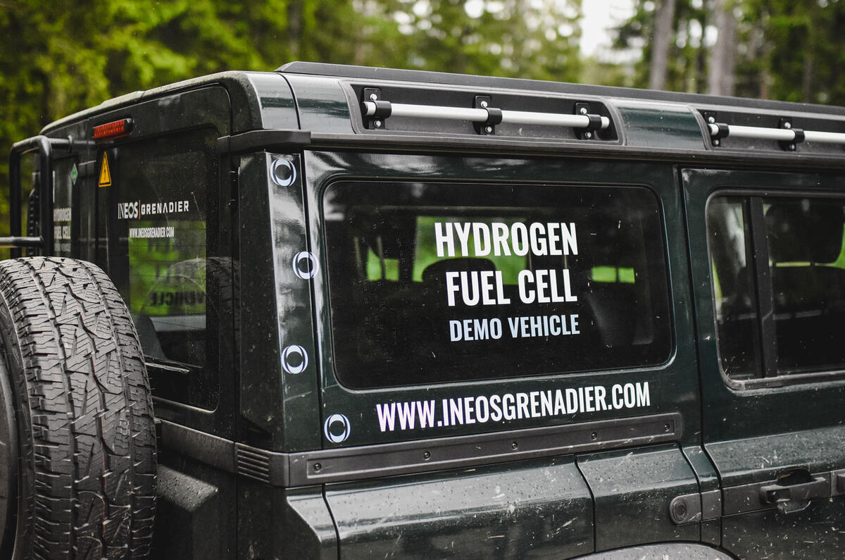 Ineos Grenadier FCEV demonstrator 2023 detail Ineos Grenadier FCEV demonstrator 2023 detail