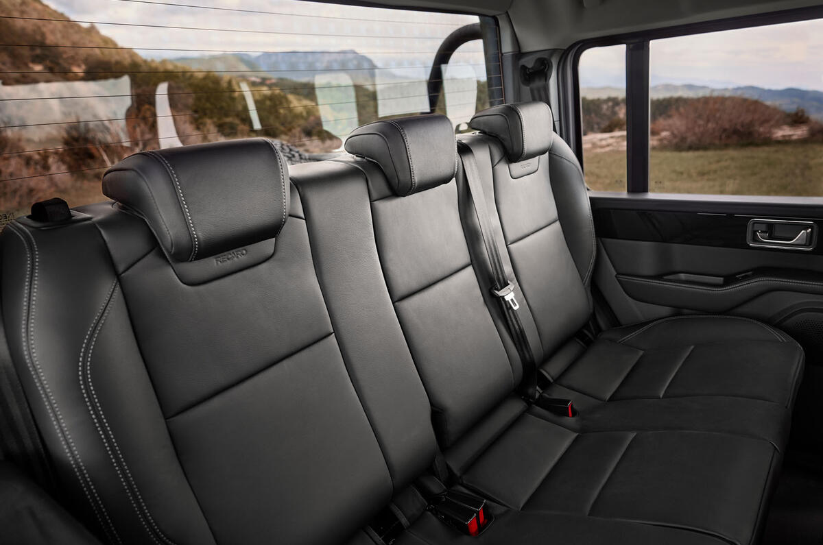 Ineos Grenadier Quartermaster 2023 rear seats Ineos Grenadier Quartermaster 2023 rear seats