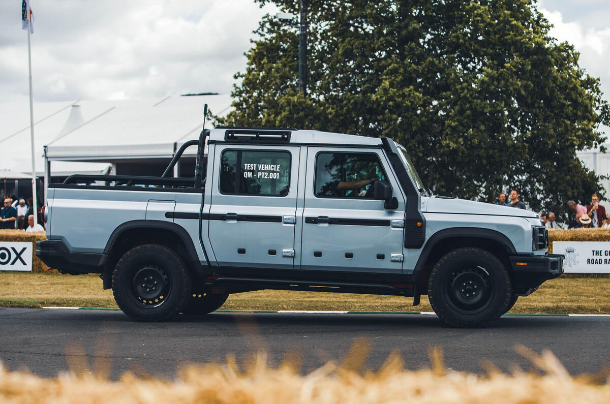 Ineos Grenadier Quartermaster Goodwood side