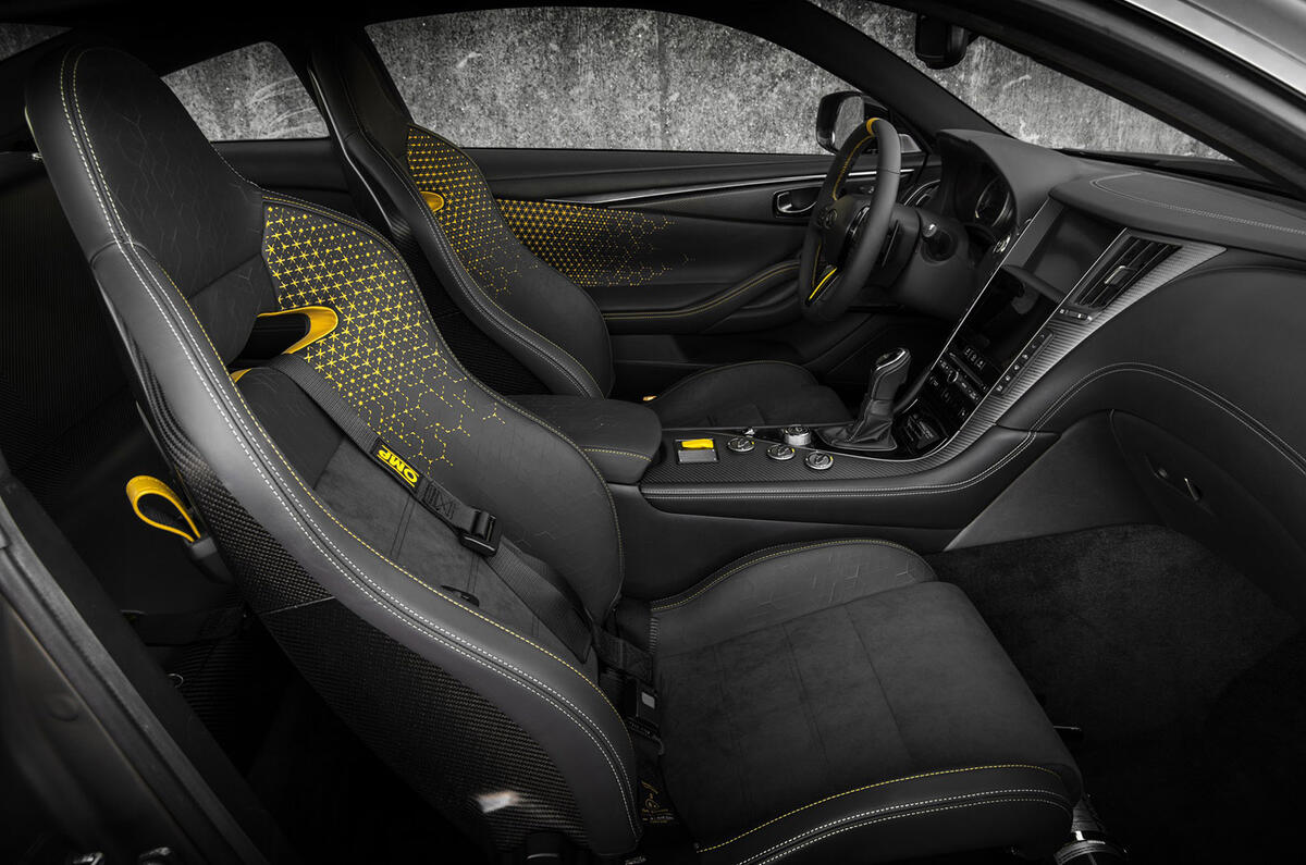 Infiniti Project Black S Paris motor show reveal interior