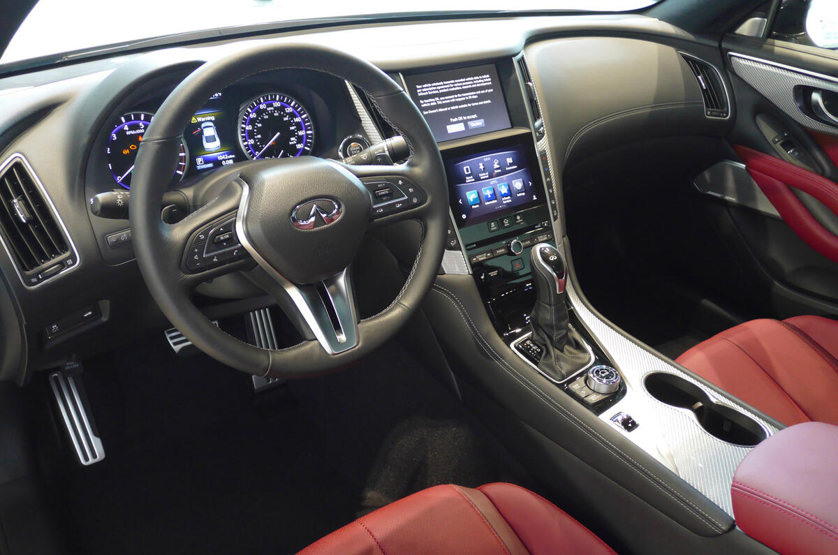 Infiniti Q60 interior