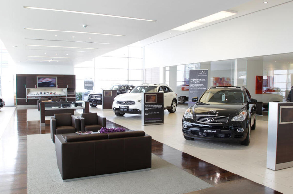Infiniti UK dealer - interior