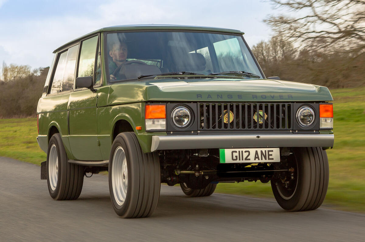 Inverted Range Rover Classic front three quarter