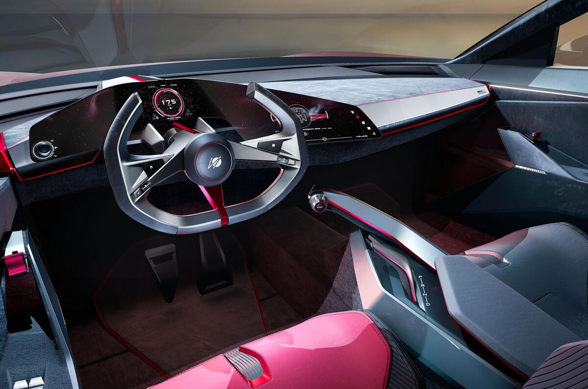 Italdesign Vision Rapida dashboard sketch wide Italdesign Vision Rapida dashboard sketch wide