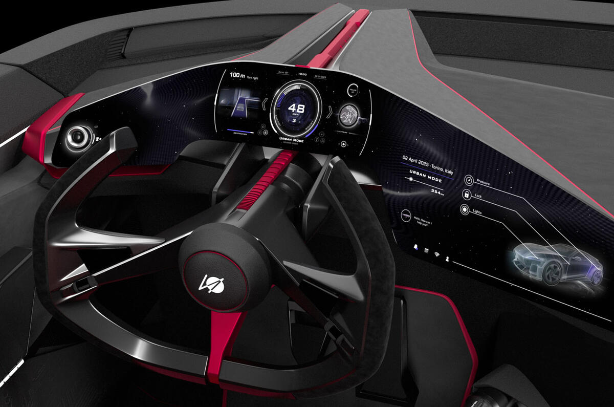 Italdesign Vision Rapida dashboard sketch Italdesign Vision Rapida dashboard sketch
