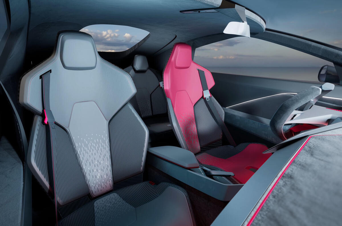 Italdesign Vision Rapida front seats Italdesign Vision Rapida front seats