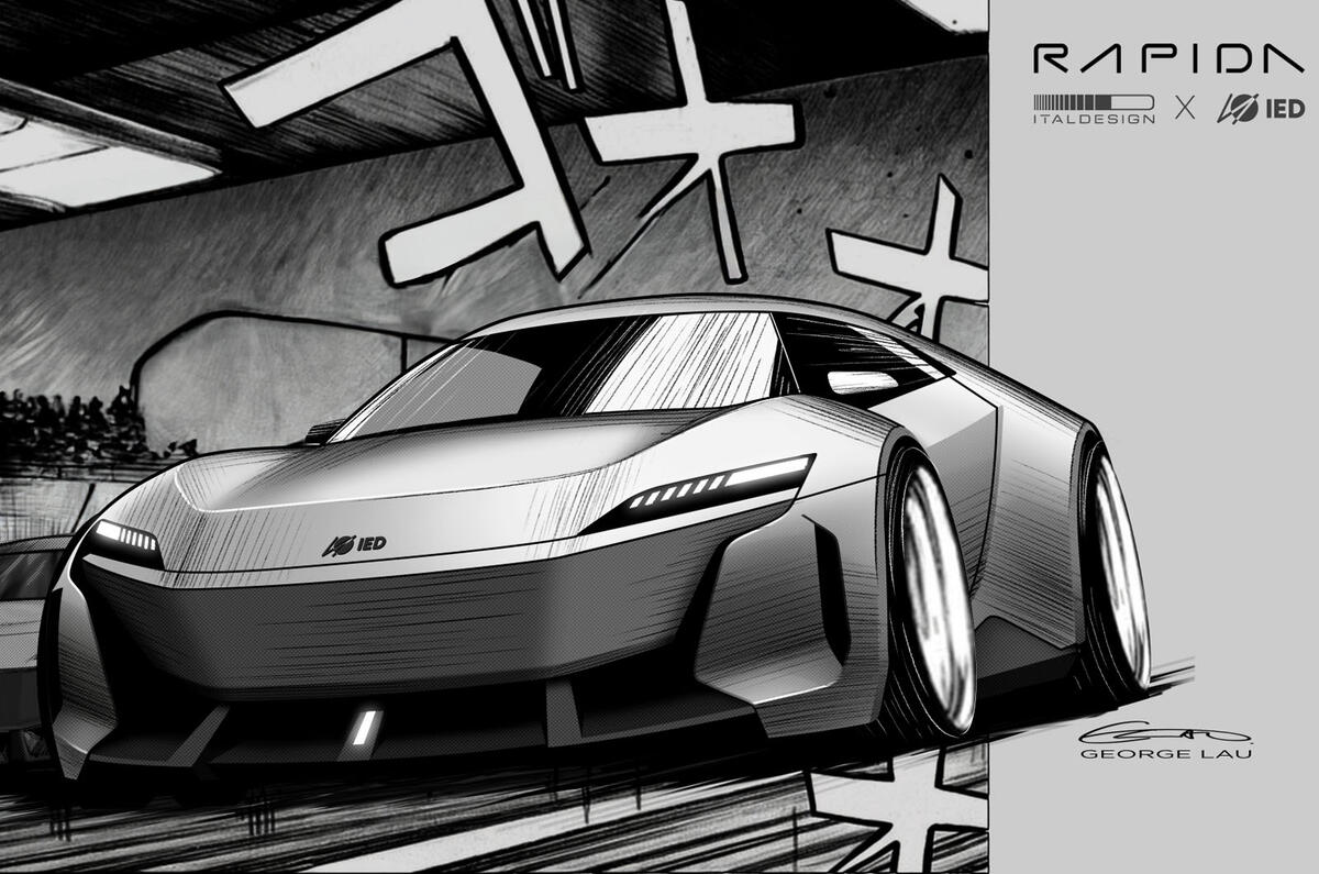 Italdesign Vision Rapida manga sketch Italdesign Vision Rapida manga sketch