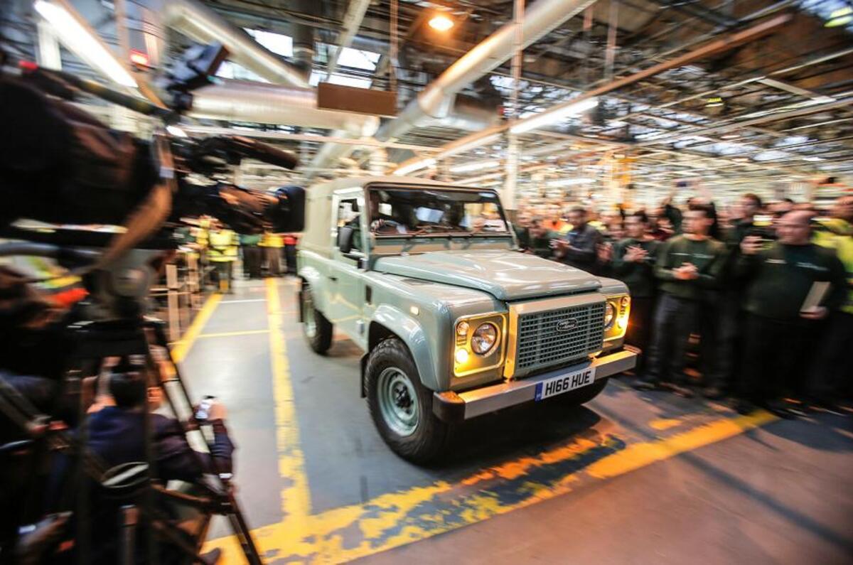 Land Rover Defender production