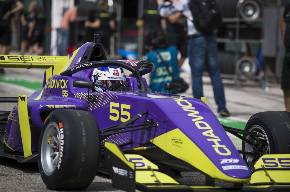 Jamie Chadwick races in W Series