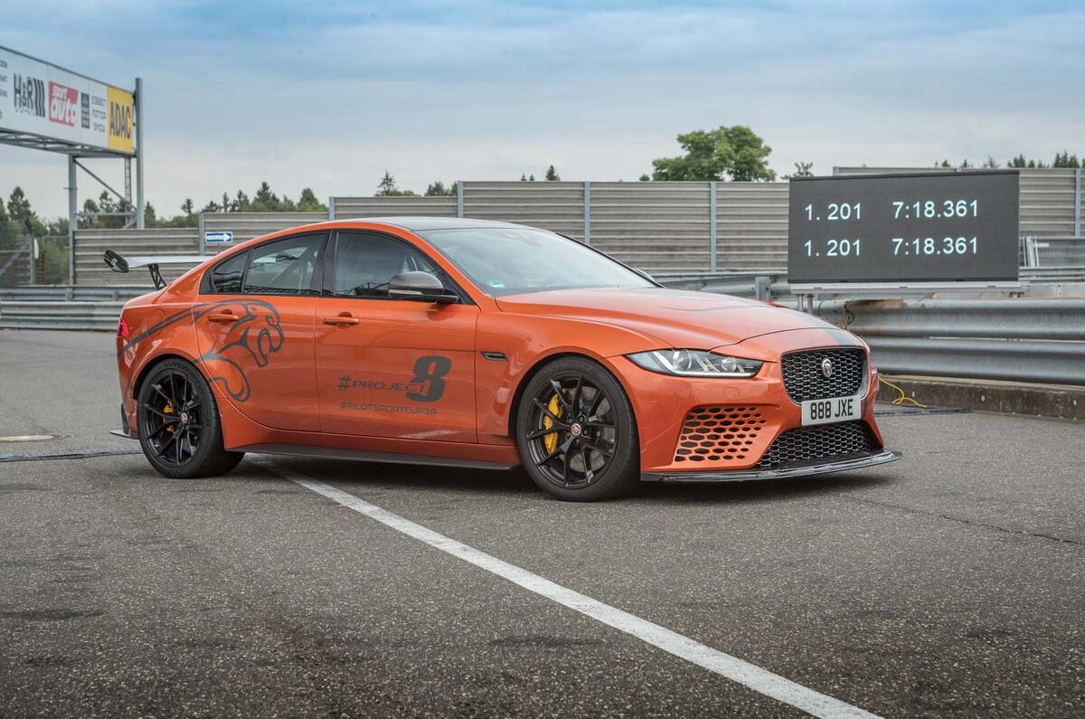 Jaguar XE SV Project 8 sets new Nurburgring lap record