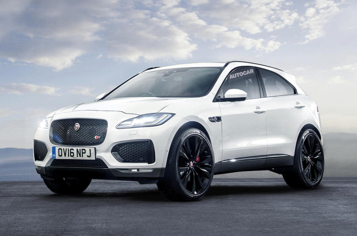 Jaguar E-Pace Autocar rendering