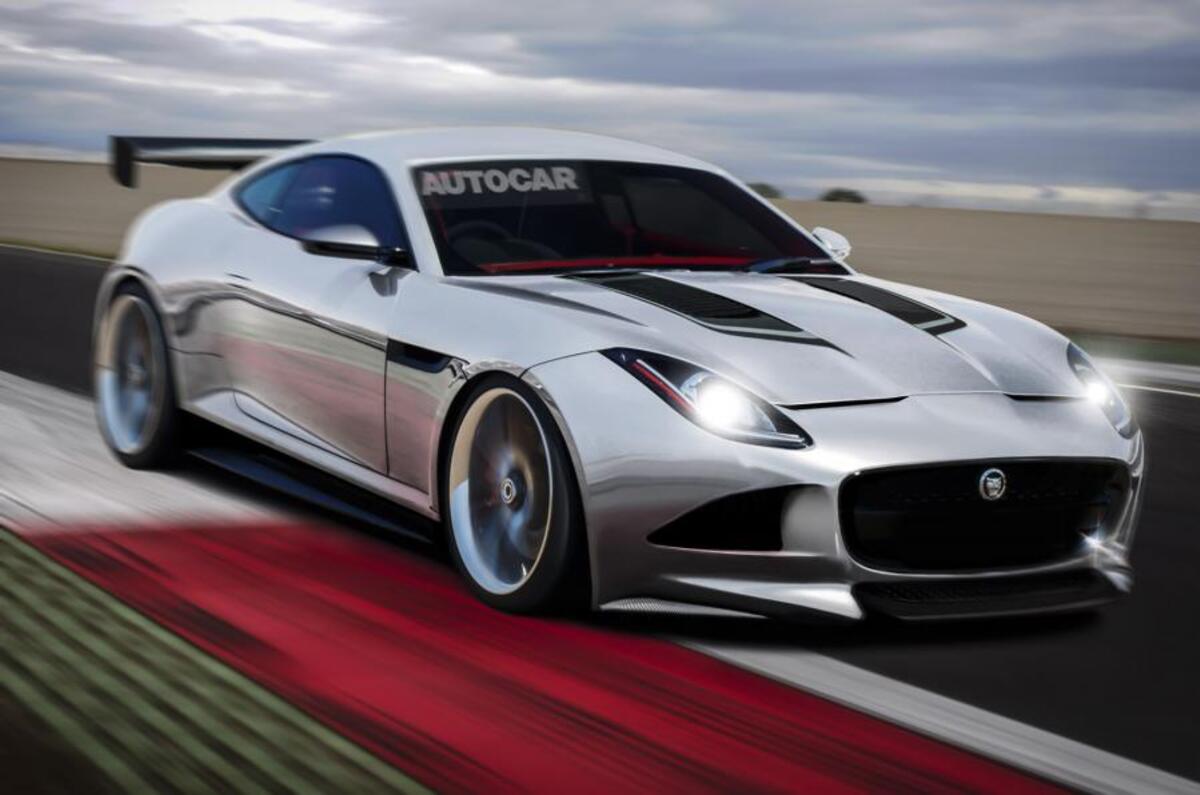 Jaguar F-Type racing car Autocar rendering