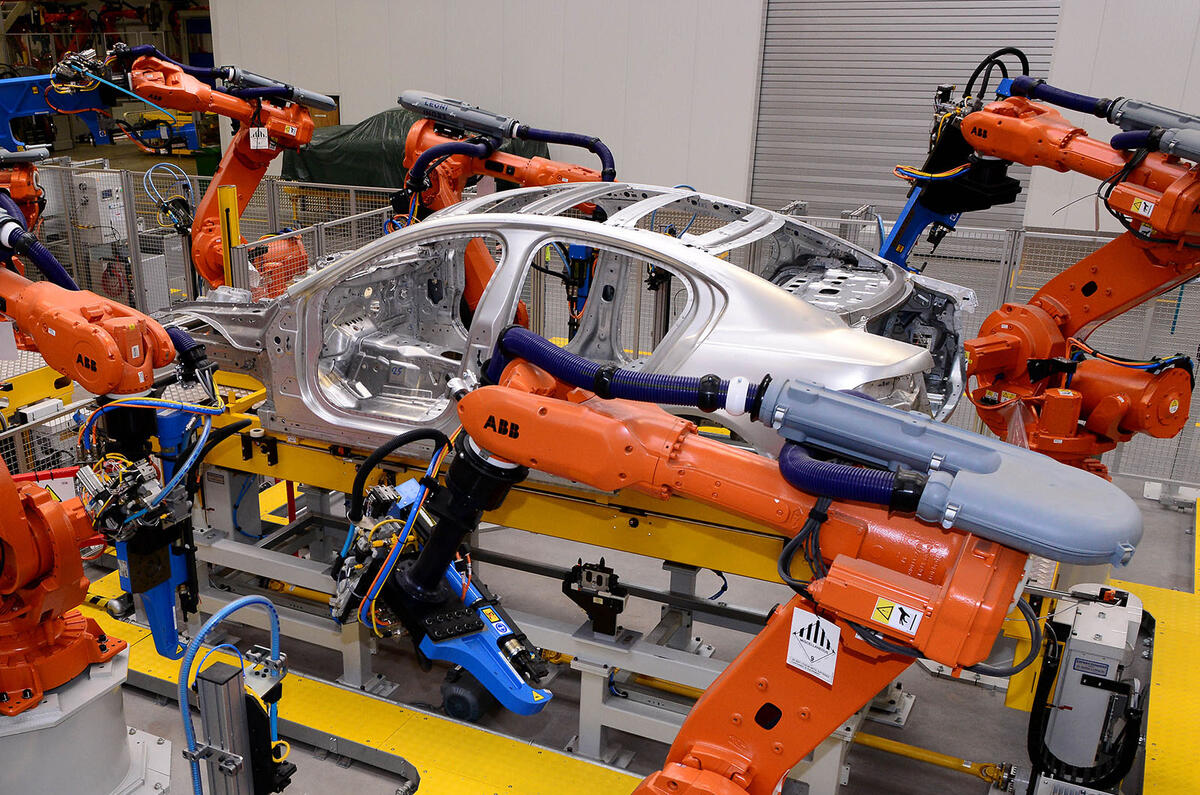 Jaguar XE production
