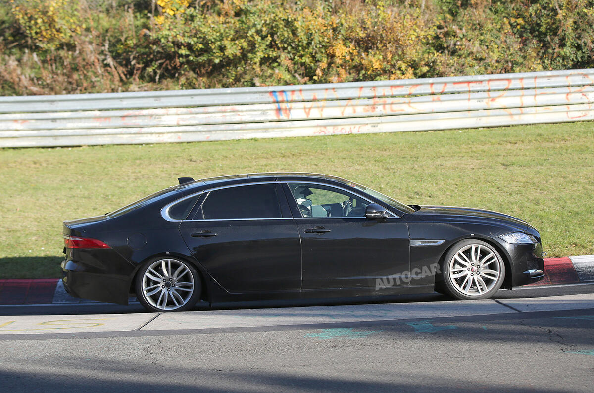Long Wheelbase Jaguar Xf Spotted Testing Autocar