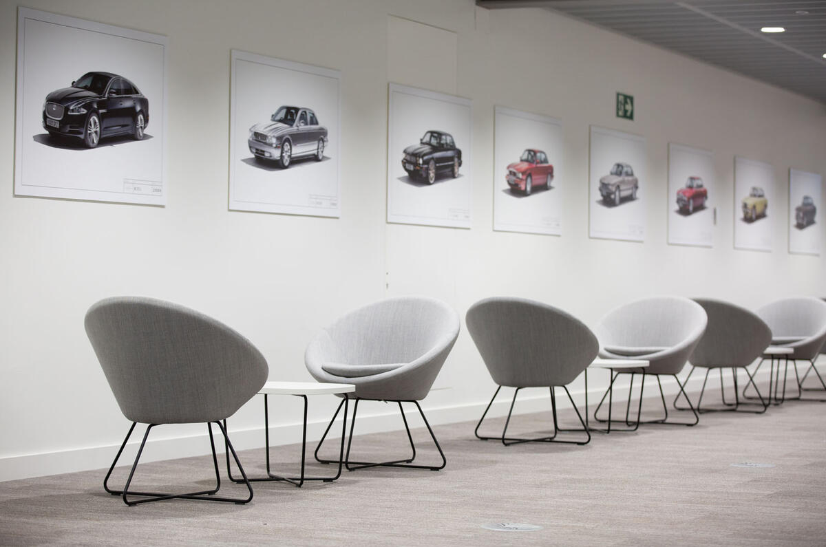Jaguar design studio seats