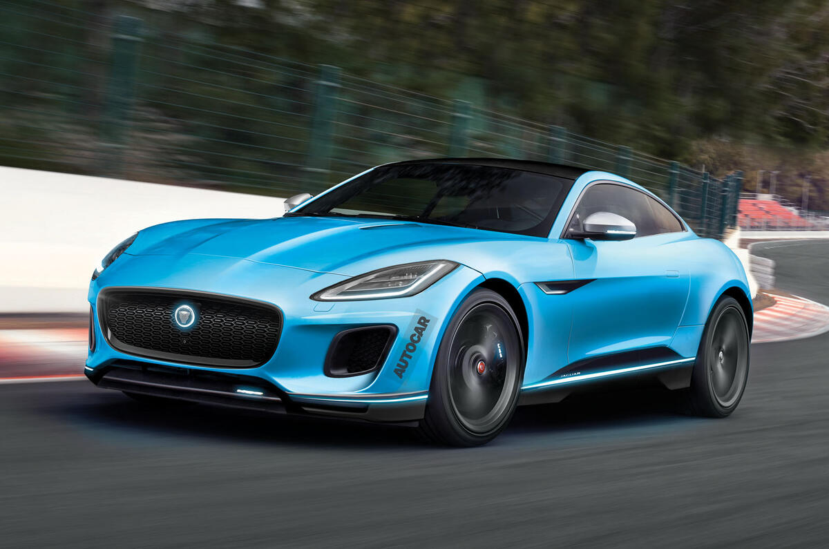 Jaguar F-Type EV render