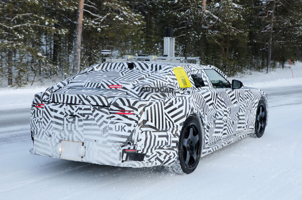 Jaguar 4dr GT Camo rear quarter static Jaguar 4dr GT Camo rear quarter static