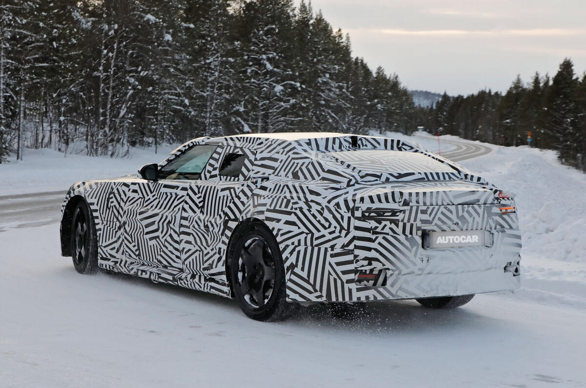 Jaguar 4dr GT Camo rear quarter turning 1 Jaguar 4dr GT Camo rear quarter turning 1