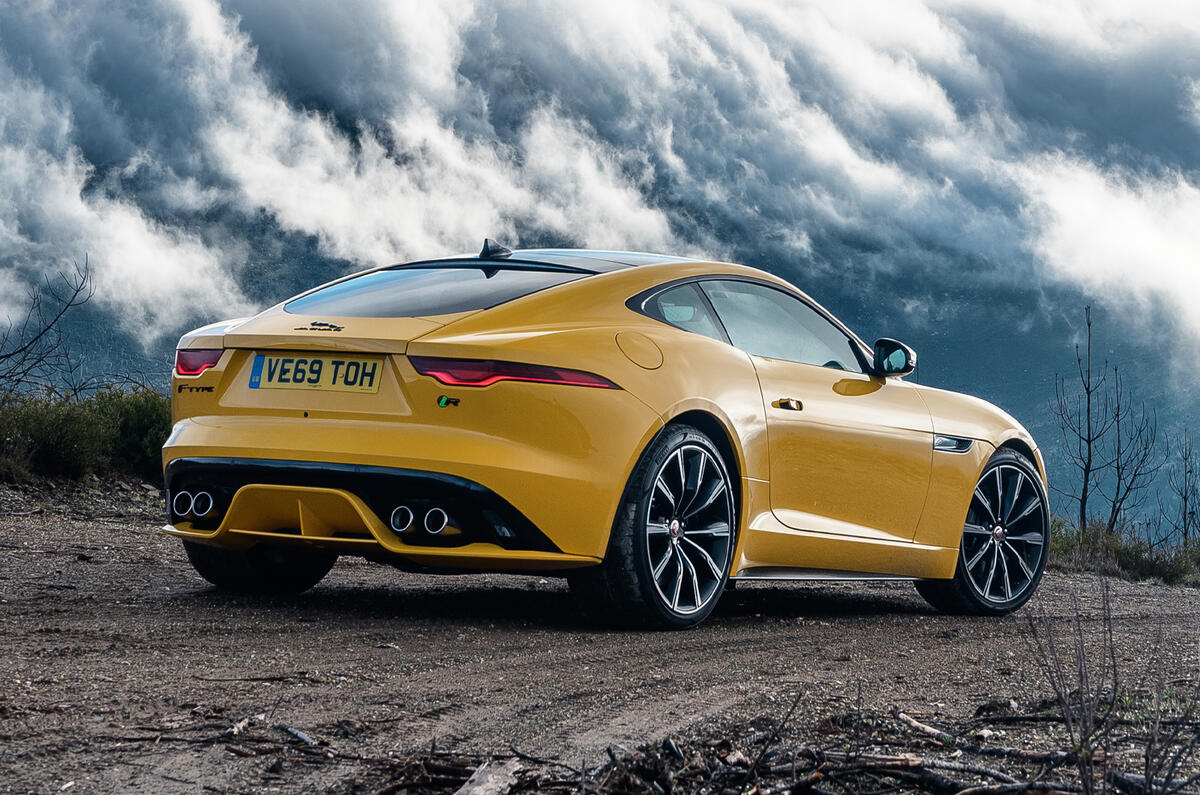 Jaguar F Type 2020 rear quarter static Jaguar F Type 2020 rear quarter static