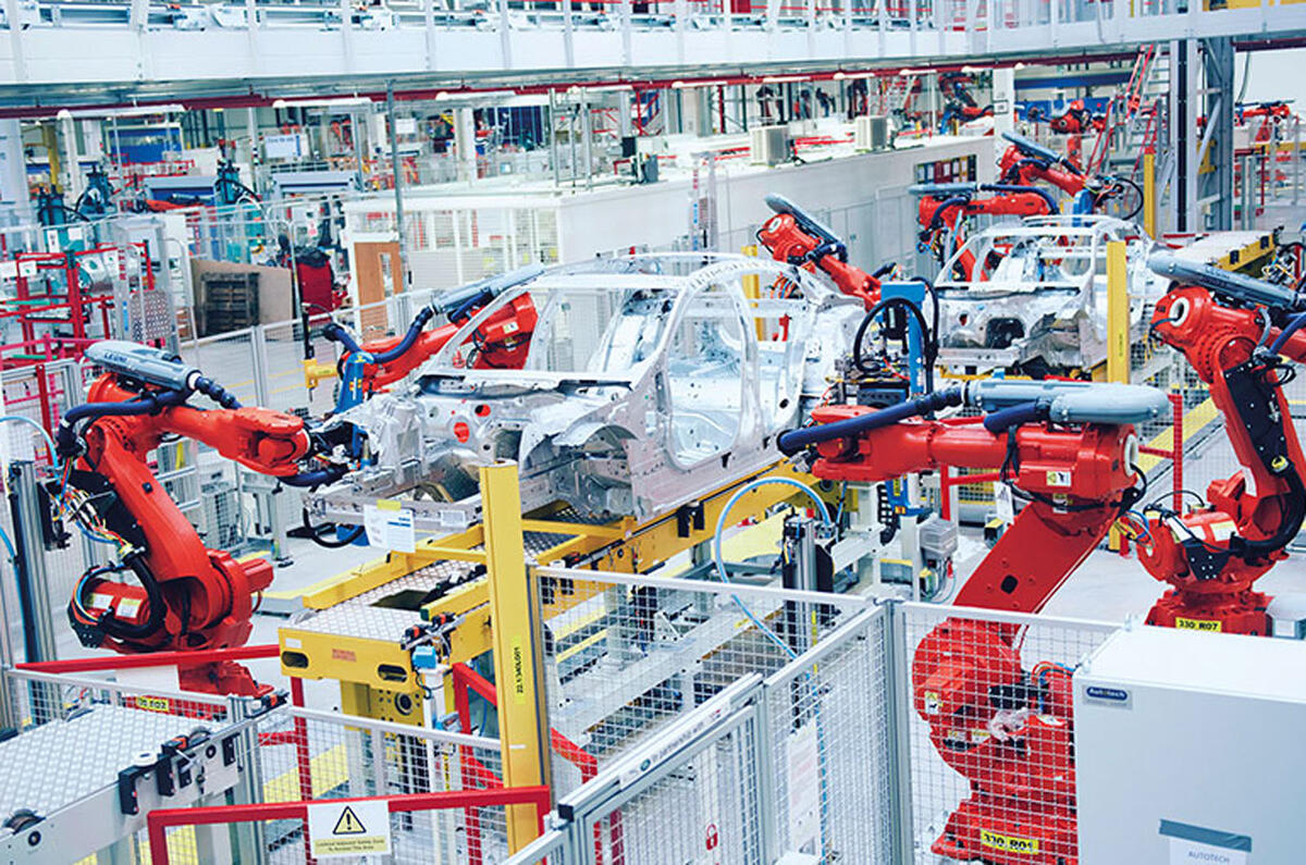 Jaguar production line Solihull