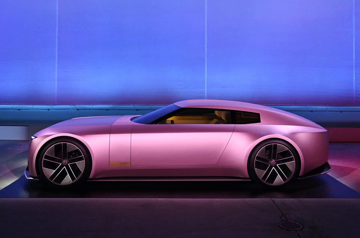 Jaguar Type 00 reveal pink side